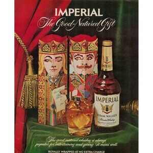 1972 Imperial Hiram Walker Blended Whiskey Vintage Print Ad (L1)